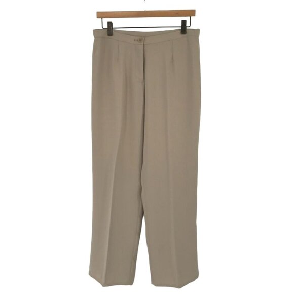 Pendleton Womens Beige High-Waisted Trousers pants Size 10 short - Picture 1 of 13